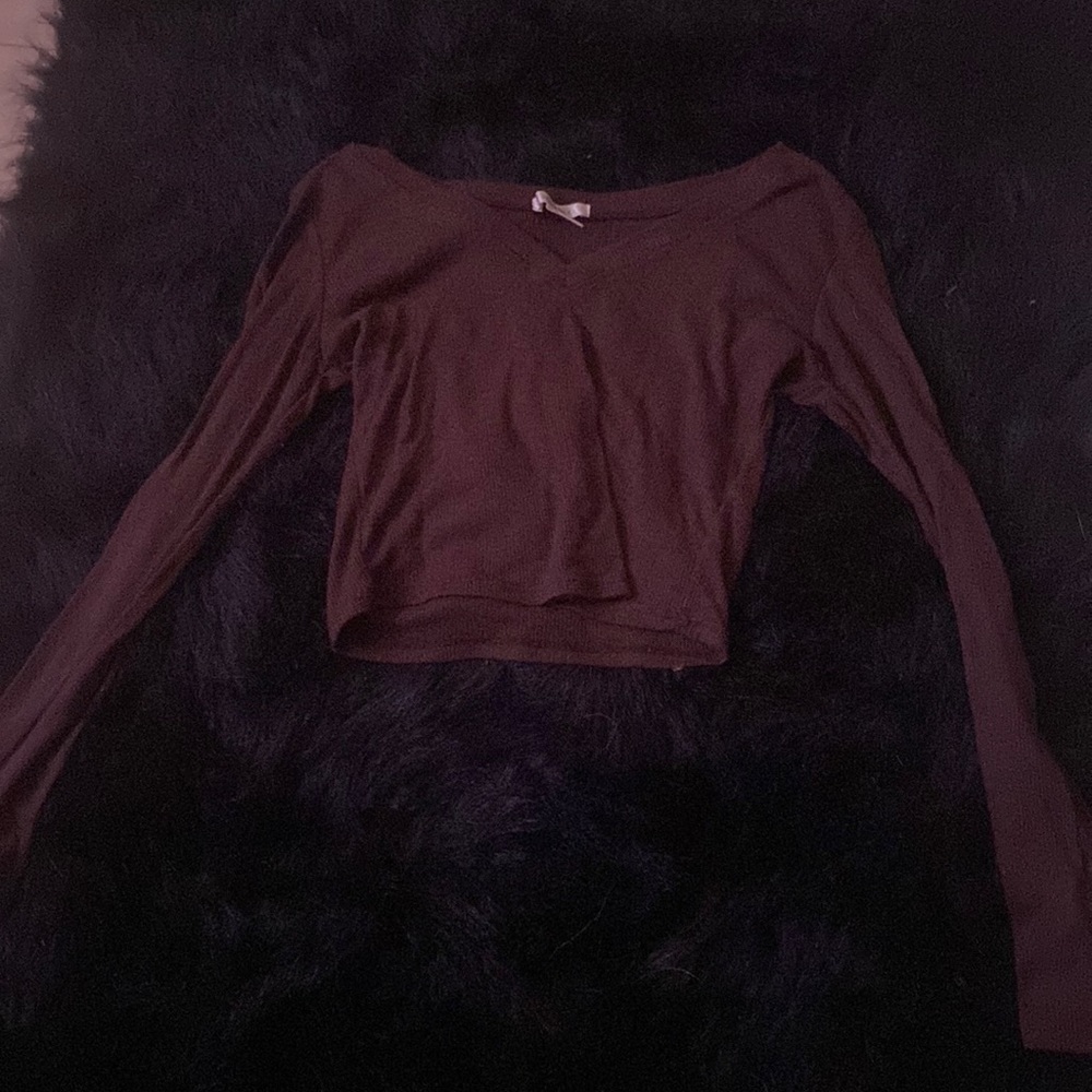 Bozzolo cropped long sleeve top